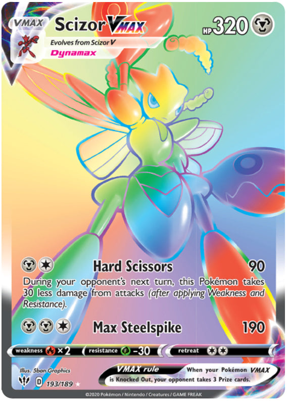 0193 Scizor Secret Rare Darkness Ablaze