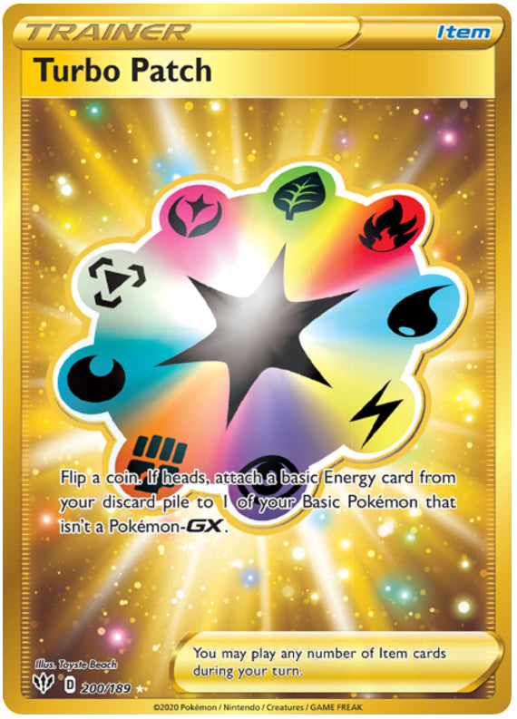 0200 Turbo Patch Secret Rare Darkness Ablaze