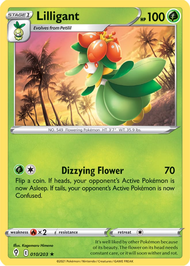 Lilligant #10/203 Rare - Evolving Skies Pokemon card
