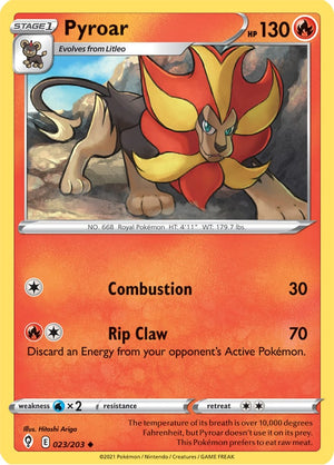0023 Pyroar Uncommon Evolving Skies