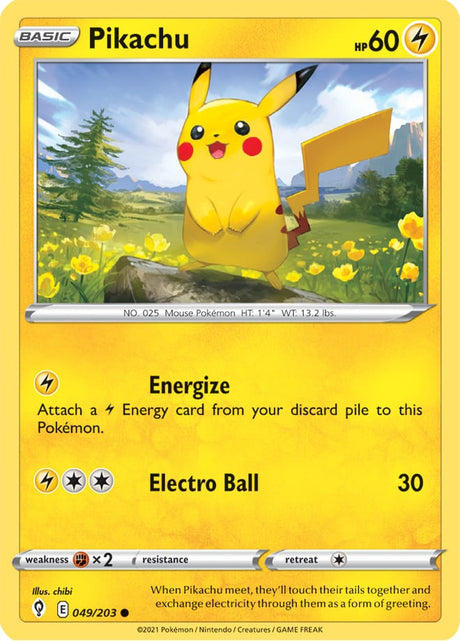 Pokemon Evolving Skies Pikachu #49