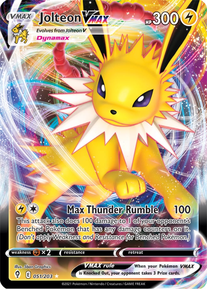 Jolteon #51/203 Ultra Rare - Evolving Skies Pokemon card