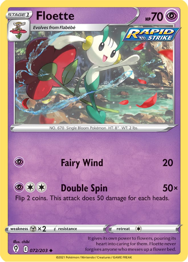 Floette #72/203 Uncommon - Evolving Skies Pokemon card