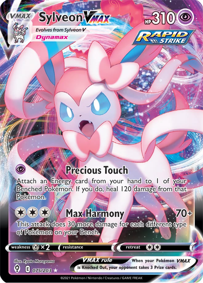 Sylveon #75/203 Ultra Rare - Evolving Skies Pokemon card
