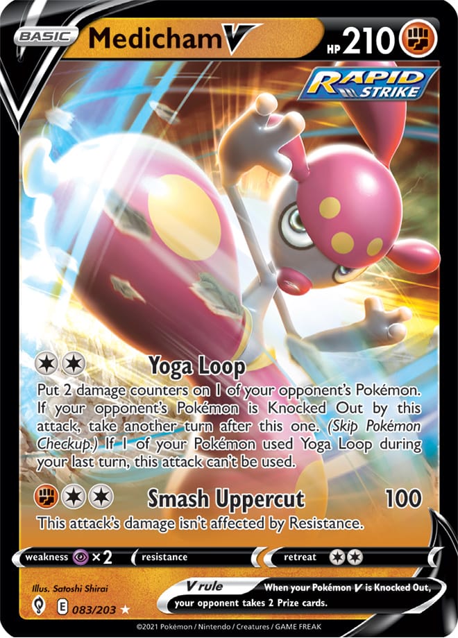 Medicham #83/203 Ultra Rare - Evolving Skies Pokemon card