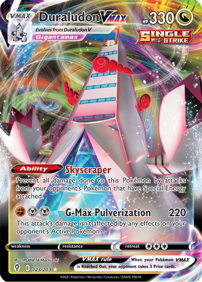 Duraludon #123/203 Ultra Rare - Evolving Skies Pokemon card