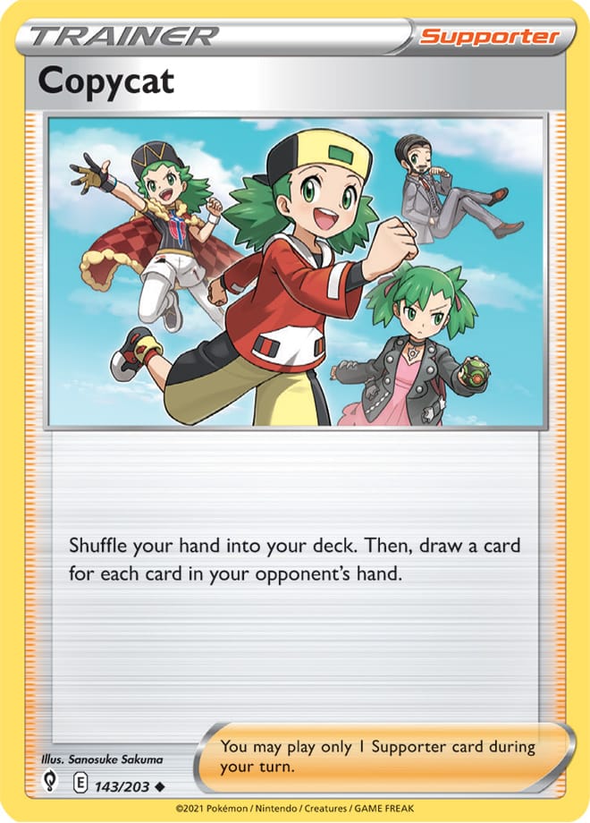 Copycat #143/203 Uncommon - Evolving Skies Pokemon card