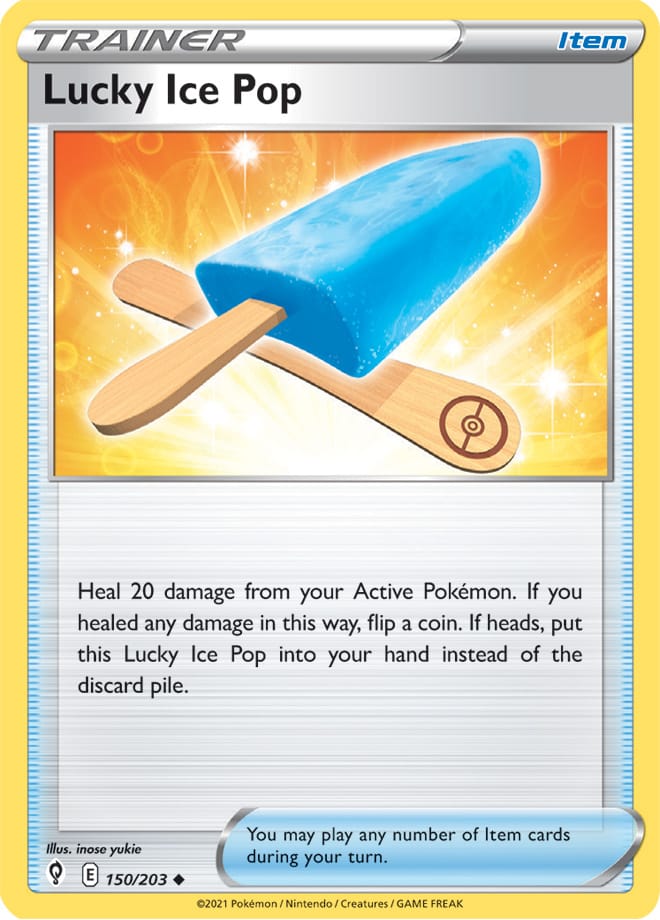 Lucky Ice Pop #150/203 Uncommon - Evolving Skies Pokemon card