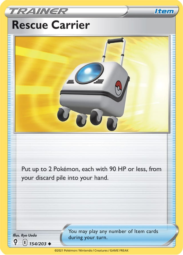 Pokemon Evolving Skies Rescue Carrier #154