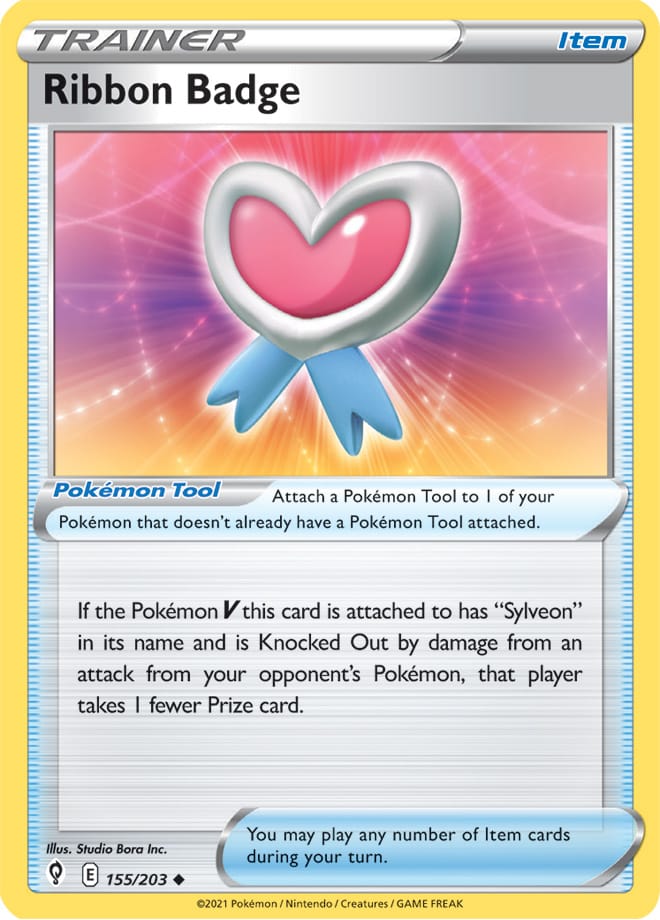 Ribbon Badge #155/203 Uncommon - Evolving Skies Pokemon card