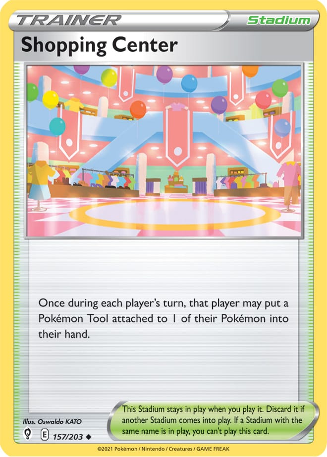 Shopping Center #157/203 Uncommon - Evolving Skies Pokemon card