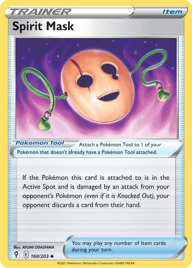 Spirit Mask #160/203 Uncommon - Evolving Skies Pokemon card