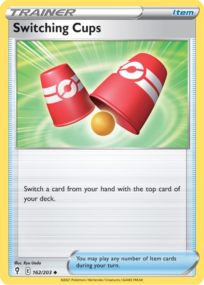 Switching Cups #162/203 Uncommon - Evolving Skies Pokemon card