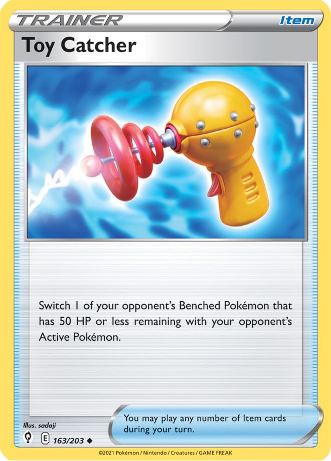 Toy Catcher #163/203 Uncommon - Evolving Skies Pokemon card