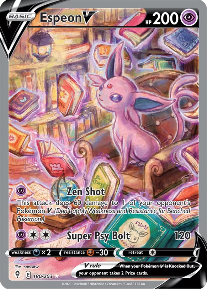 Espeon #180/203 Ultra Rare - Evolving Skies Pokemon card