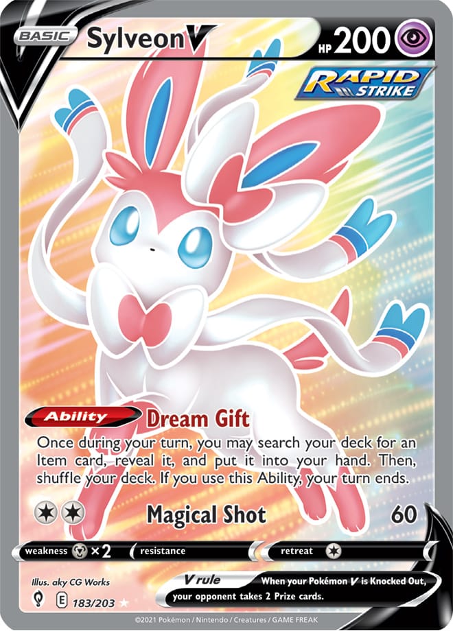 Sylveon #183/203 Ultra Rare - Evolving Skies Pokemon card