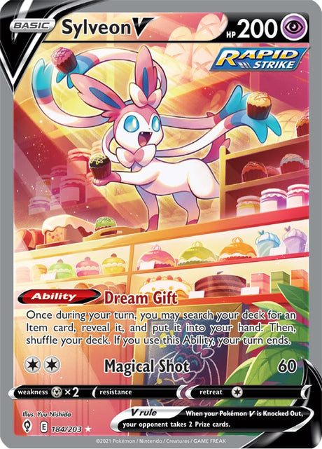 Pokemon Evolving Skies Sylveon V #184