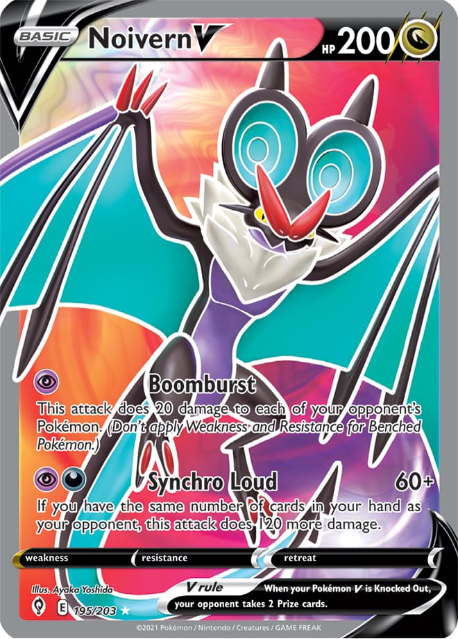 Noivern #195/203 Ultra Rare - Evolving Skies Pokemon card