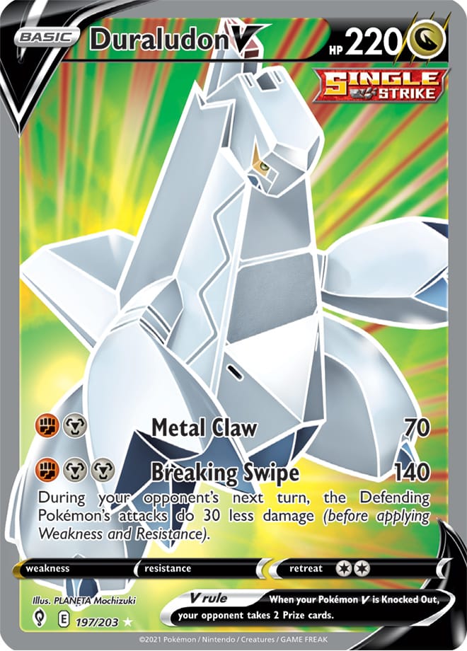 Duraludon #197/203 Ultra Rare - Evolving Skies Pokemon card