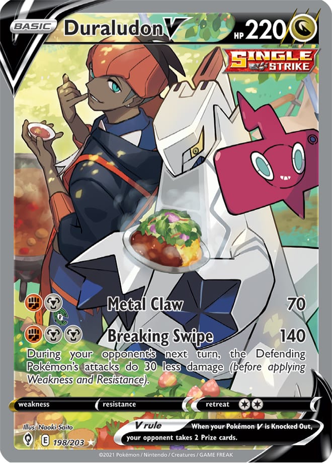 Duraludon #198/203 Ultra Rare - Evolving Skies Pokemon card