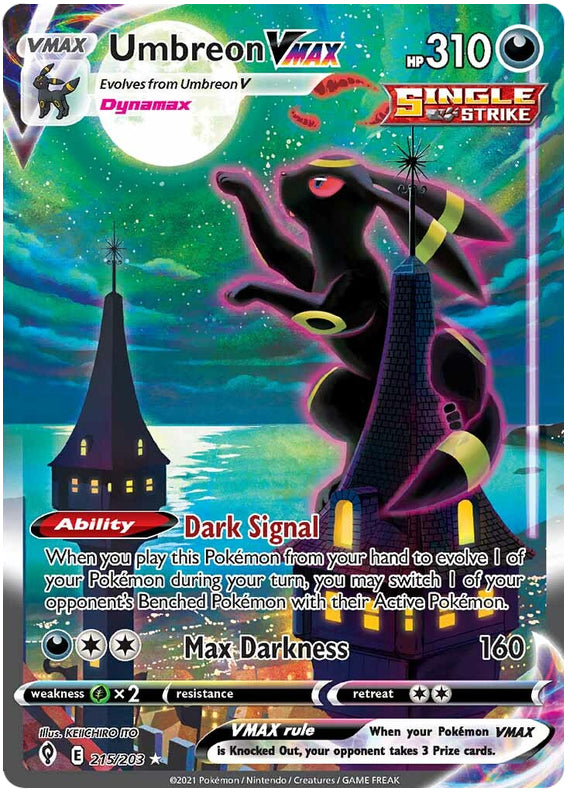 Pokemon Evolving Skies Umbreon VMAX #215