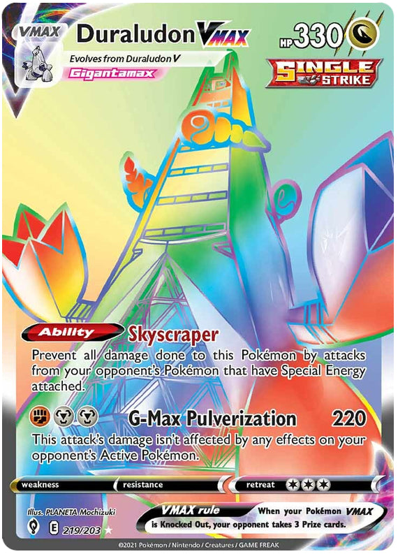 Duraludon #219/203 Secret Rare - Evolving Skies Pokemon card