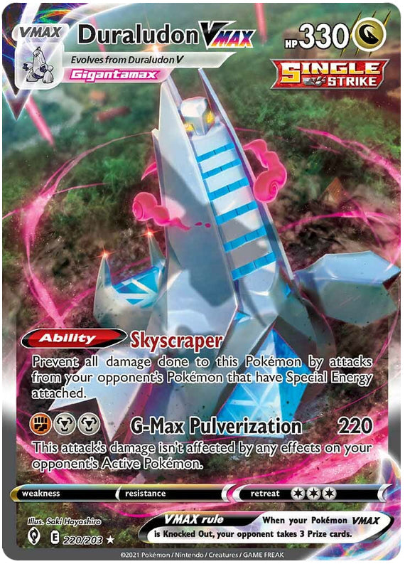 Duraludon #220/203 Secret Rare - Evolving Skies Pokemon card
