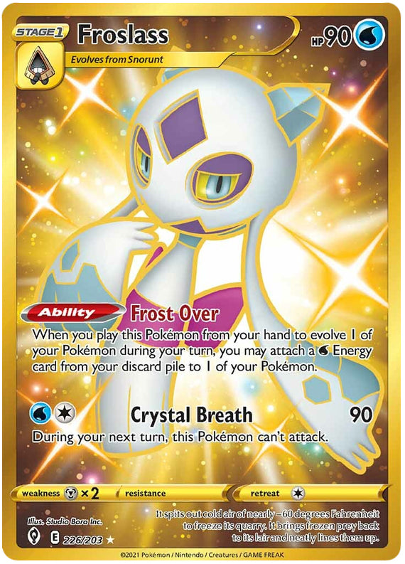 Froslass #226/203 Secret Rare - Evolving Skies Pokemon card