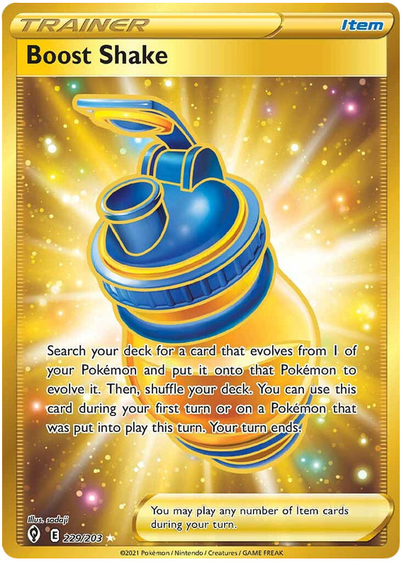 Boost Shake #229/203 Secret Rare - Evolving Skies Pokemon card