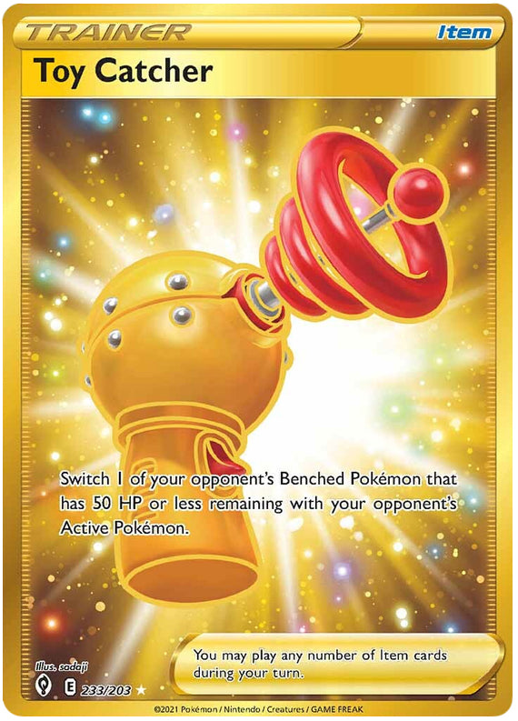 Toy Catcher #233/203 Secret Rare - Evolving Skies Pokemon card