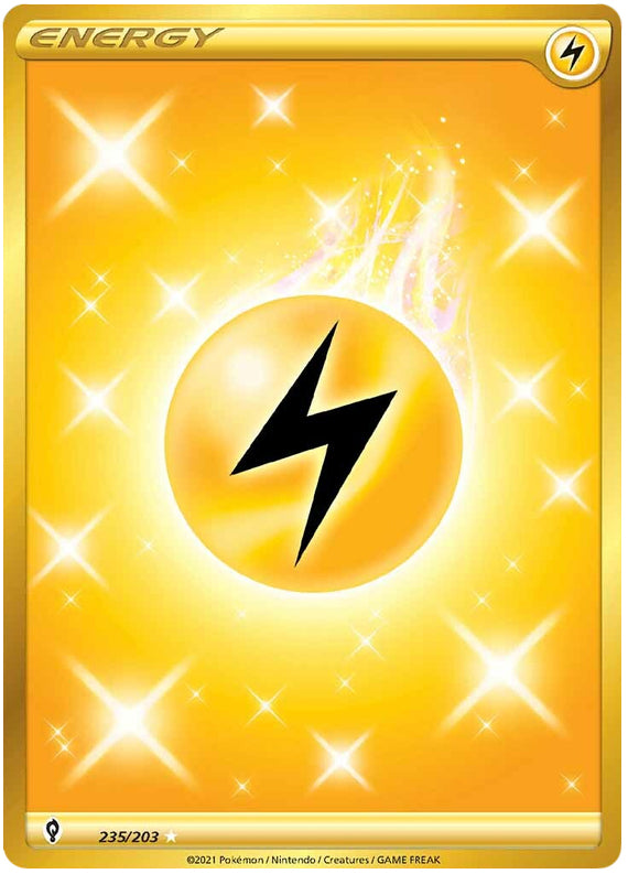 Lightning Energy #235/203 Secret Rare - Evolving Skies Pokemon card