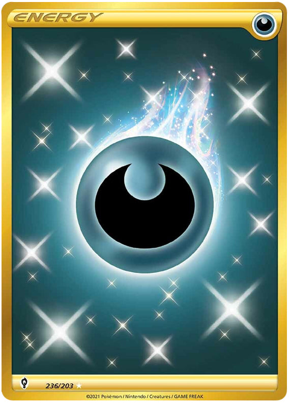 Darkness Energy #236/203 Secret Rare - Evolving Skies Pokemon card