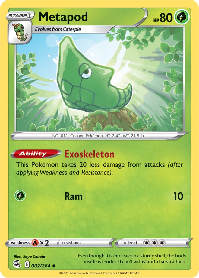 0002 Metapod Uncommon Fusion Strike
