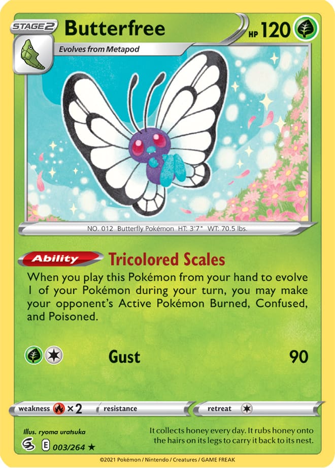 0003 Butterfree Holo Rare Fusion Strike