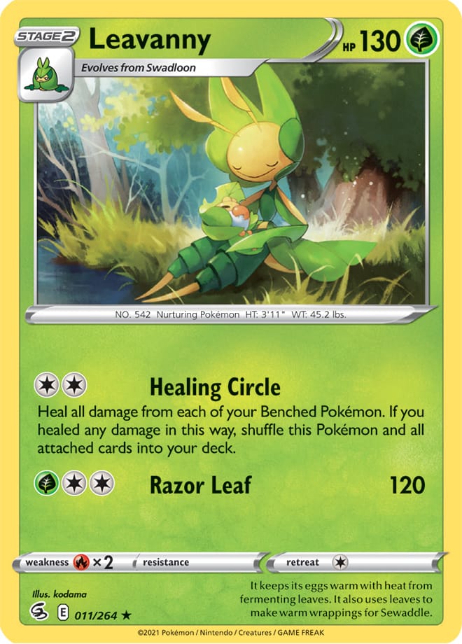 Leavanny #11/264 Rare - Fusion Strike Pokemon card