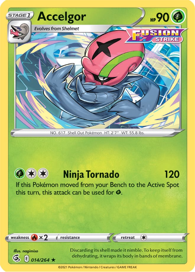 Accelgor #14/264 Rare - Fusion Strike Pokemon card