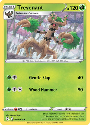 0017 Trevenant Uncommon Fusion Strike