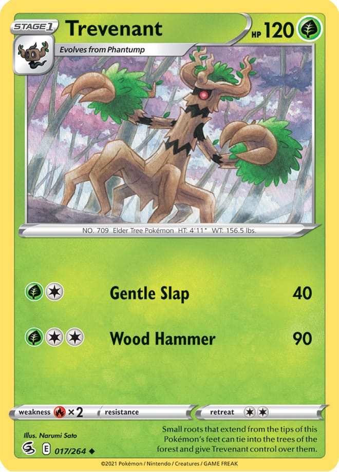 Trevenant #17/264 Uncommon - Fusion Strike Pokemon card
