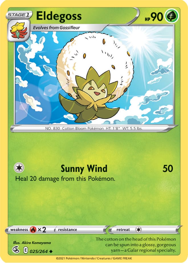 Eldegoss #25/264 Uncommon - Fusion Strike Pokemon card