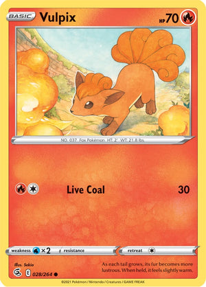 0028 Vulpix Common Fusion Strike
