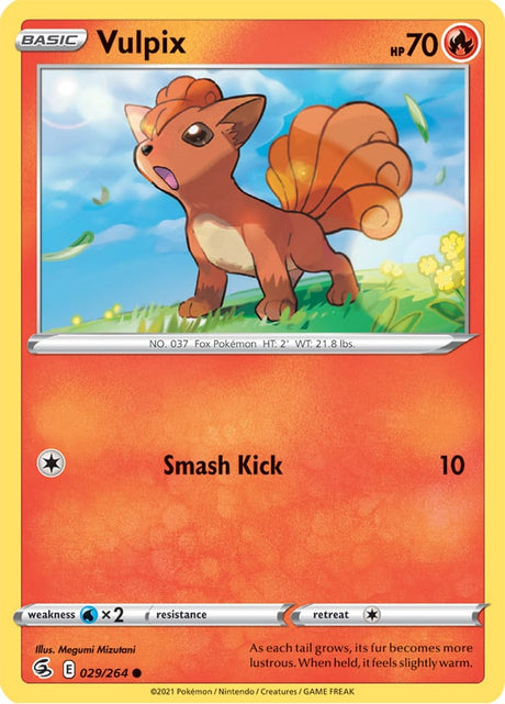 Pokemon Fusion Strike Vulpix #29