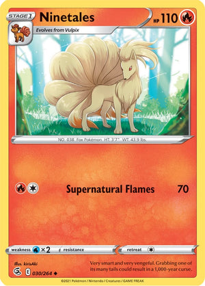 0030 Ninetales Uncommon Fusion Strike