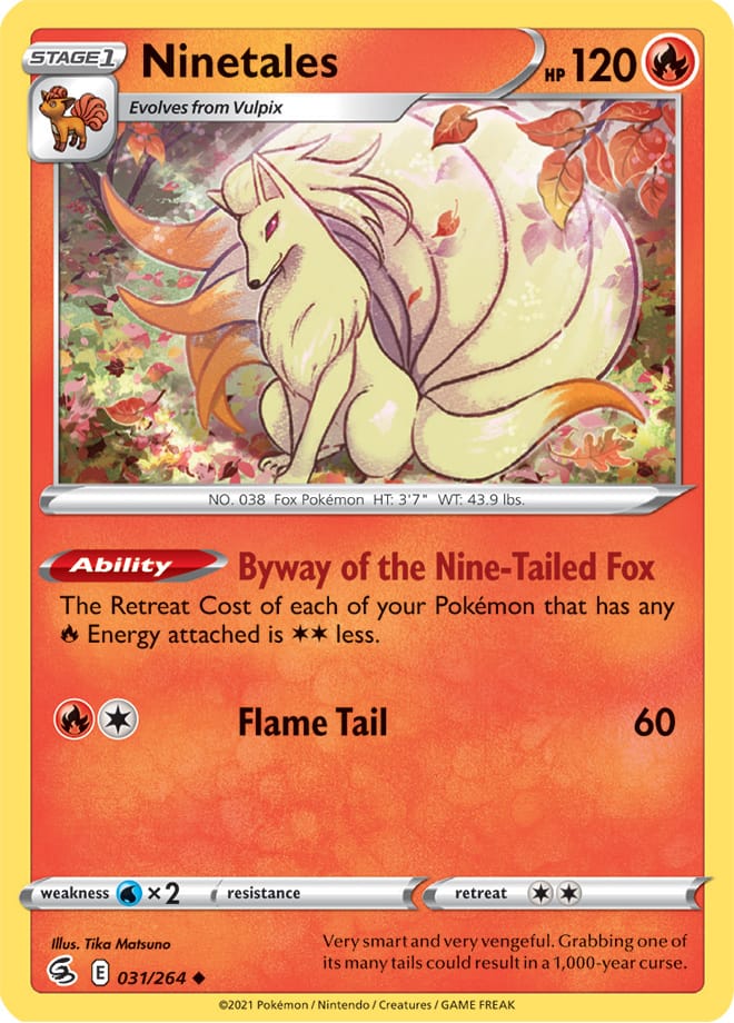Ninetales #31/264 Uncommon - Fusion Strike Pokemon card