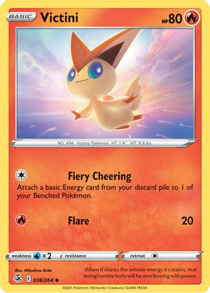 0036 Victini Uncommon Fusion Strike