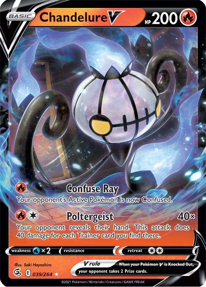 Chandelure #39/264 Ultra Rare - Fusion Strike Pokemon card