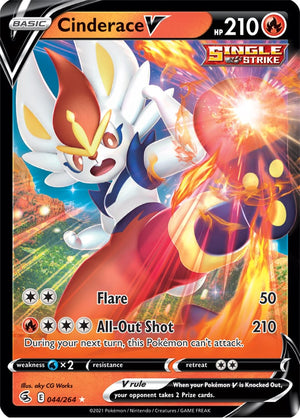 0044 Cinderace Ultra Rare Fusion Strike