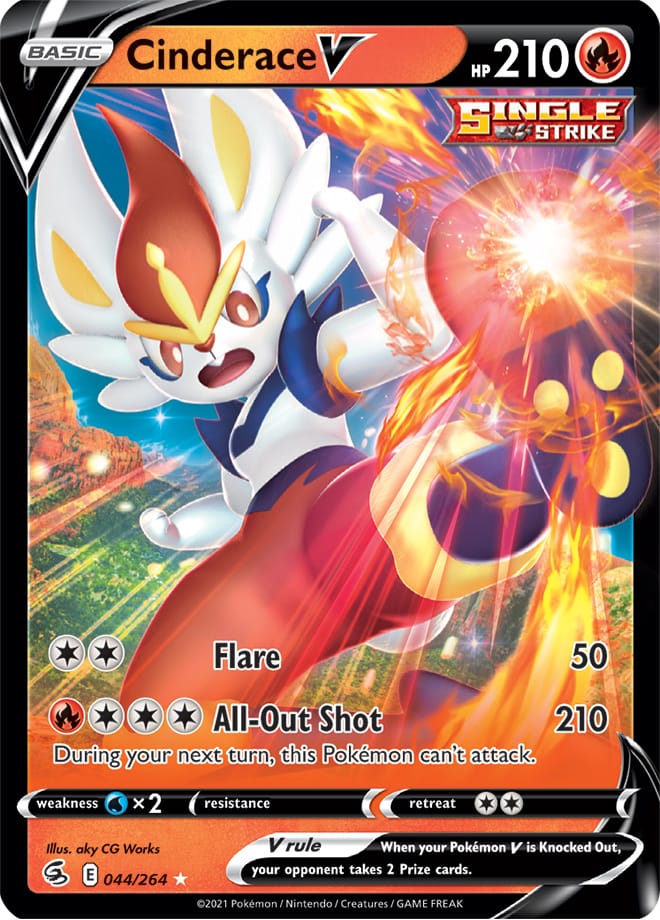 Cinderace #44/264 Ultra Rare - Fusion Strike Pokemon card