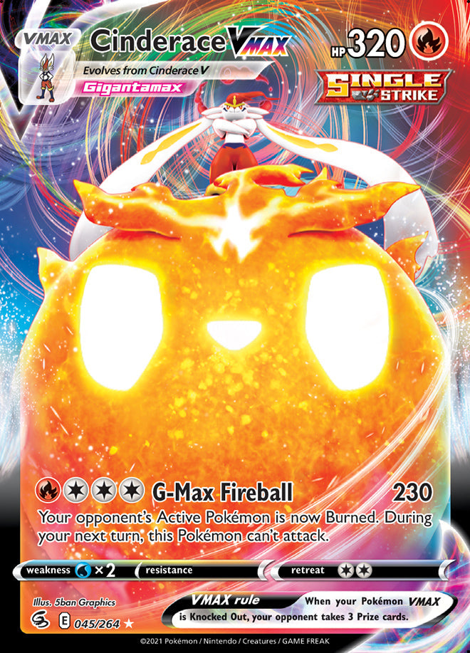 Cinderace #45/264 Ultra Rare - Fusion Strike Pokemon card
