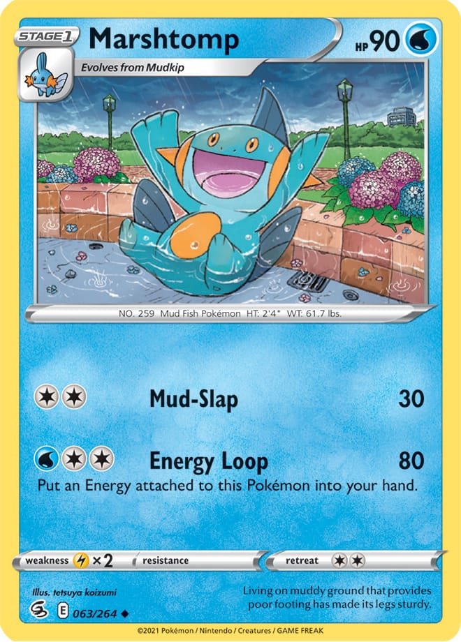 Marshtomp #63/264 Uncommon - Fusion Strike Pokemon card