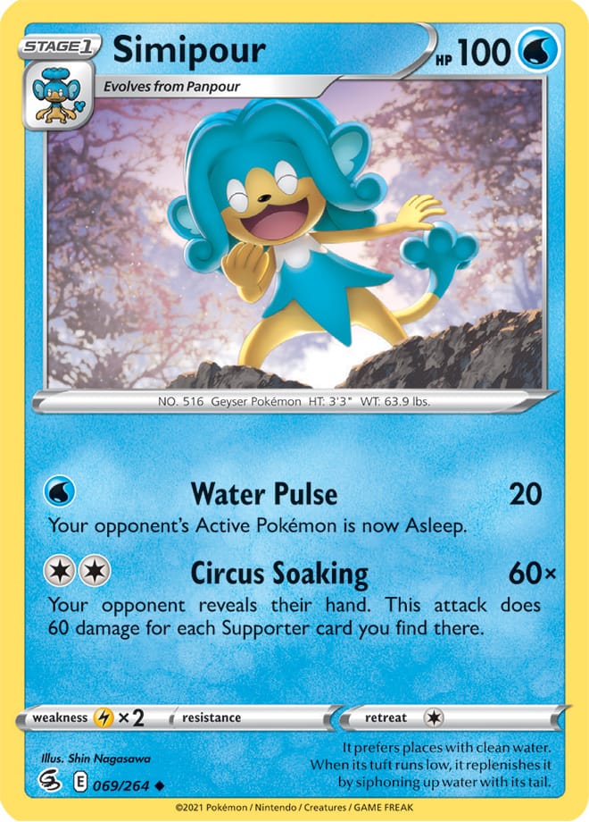 Simipour #69/264 Uncommon - Fusion Strike Pokemon card